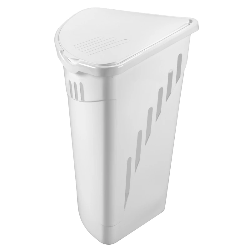 Heidrun szennyestartó 35 literes, 38x38x54 cm méretben, sarok kialakítással, helytakarékos szennyeskosár fürdőszobába