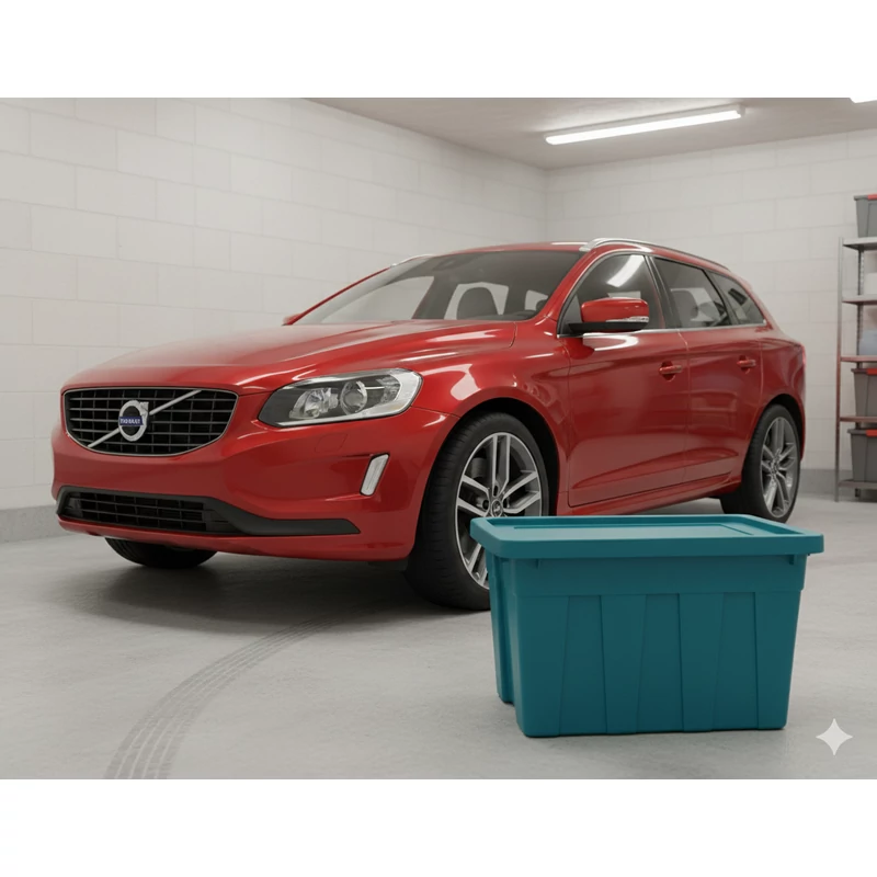 Heidrun The Box kék tárolódoboz 100L tetővel – strapabíró, zárható rendszerező doboz nagy tárolókapacitással-2