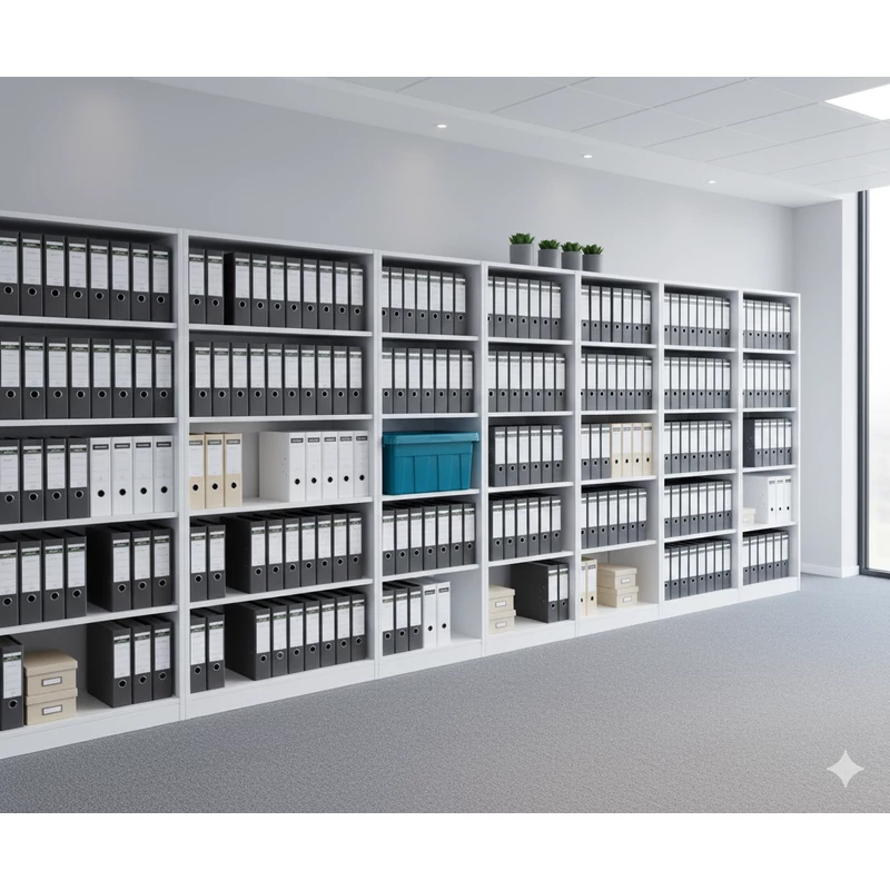 Heidrun The Box 20 literes kék tárolódoboz tetővel – 45x29x24cm méretű műanyag rendszerező-2