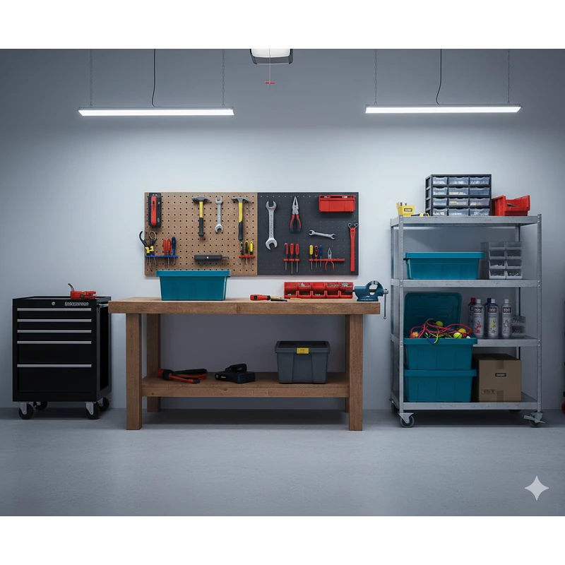 Heidrun The Box 45 literes nagy méretű kék tárolódoboz tetővel – 59x39x27cm-3