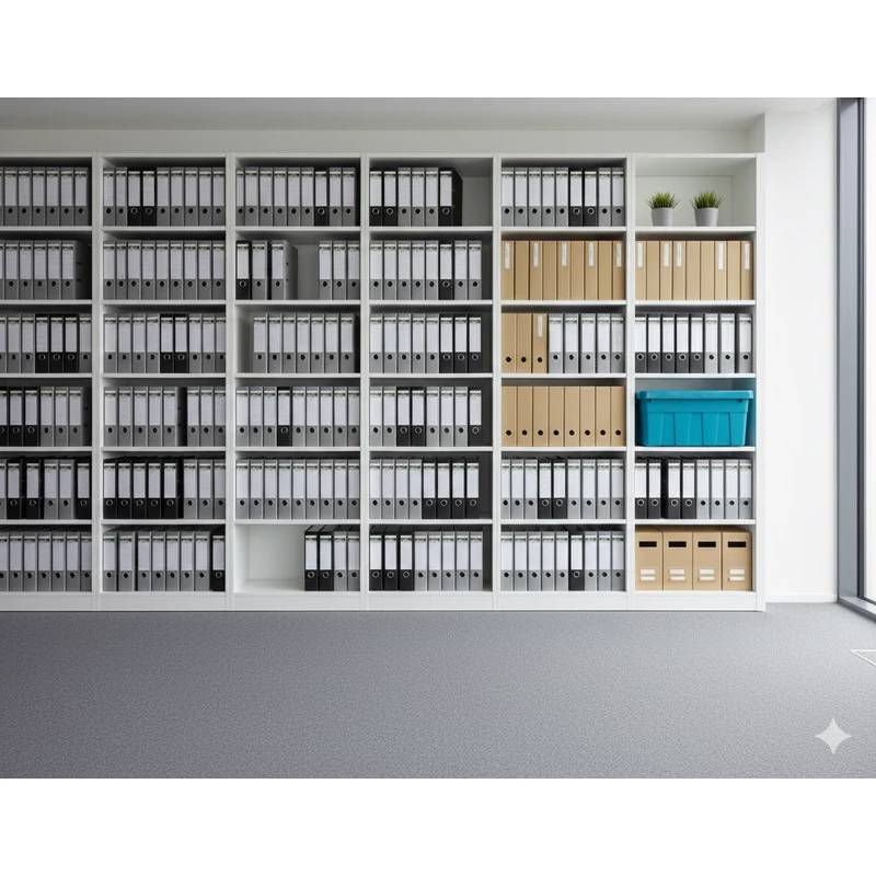 Heidrun The Box 45 literes nagy méretű kék tárolódoboz tetővel – 59x39x27cm-4