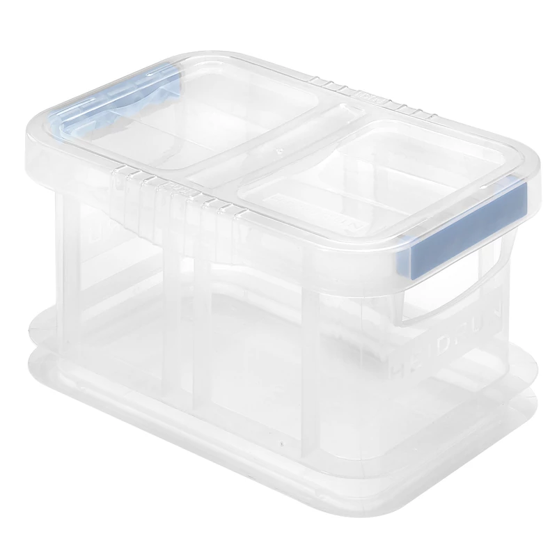 Heidrun Unibox 6L átlátszó műanyag tárolódoboz tetővel – 29x20x15cm méretben