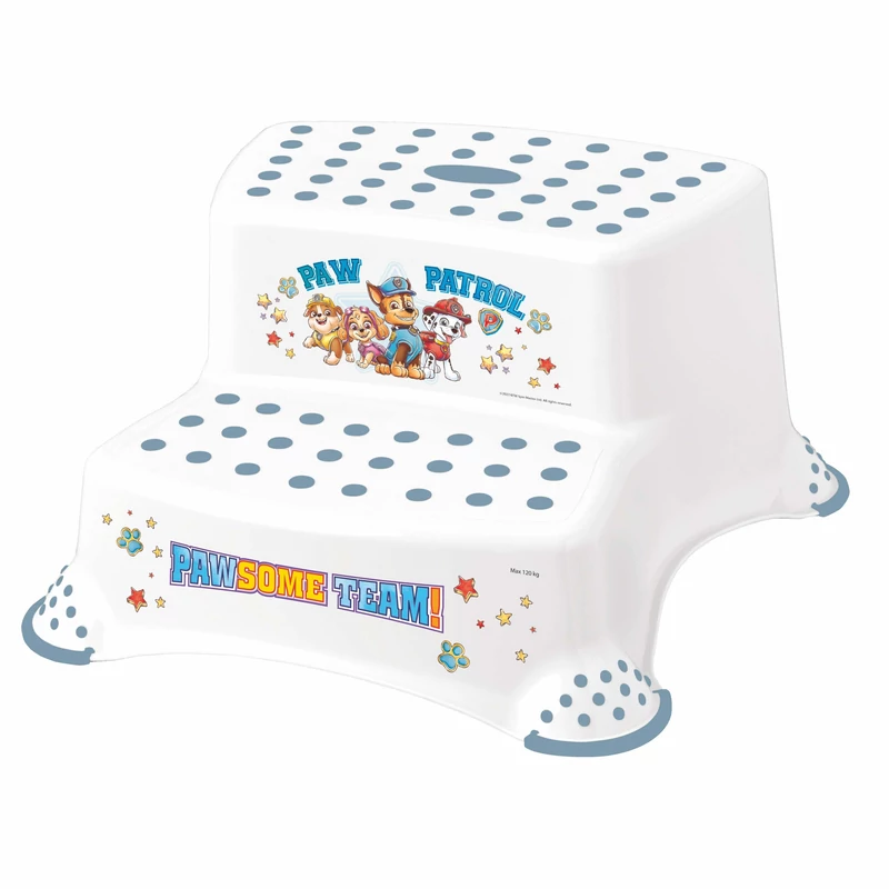 Keeeper dupla gyerek fellépő 40x37x21cm fehér Mancs Őrjárat mintával 120kg teherbírás