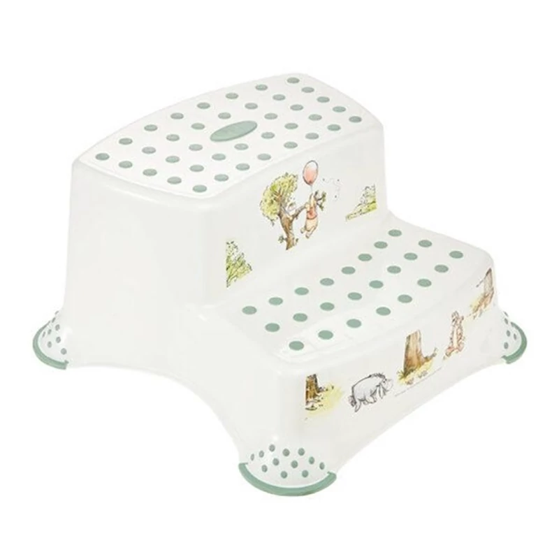 Keeeper dupla gyerek fellépő 40x37x21cm fehér Micimackó mintával 120kg teherbírás