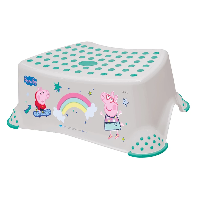 Keeeper gyerek fellépő 40x28x14cm Peppa Pig mintával szürke 80kg teherbírás