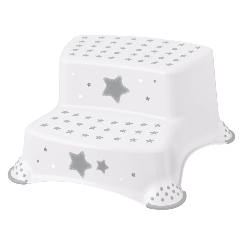 Keeeper dupla gyerek fellépő 40x37x21cm fehér Stars mintával 120kg teherbírás