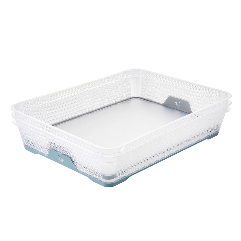 Keeeper JONAS A4 északi kék nagyméretű tárolókosár csúszásmentes gumírozott aljjal és kényelmes fogantyúval-6