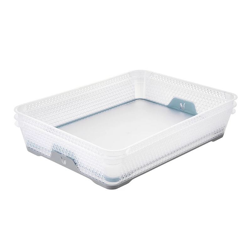 Keeeper JONAS A4 szürke nagyméretű tárolókosár gumírozott csúszásmentes aljjal irodai és otthoni használatra-6