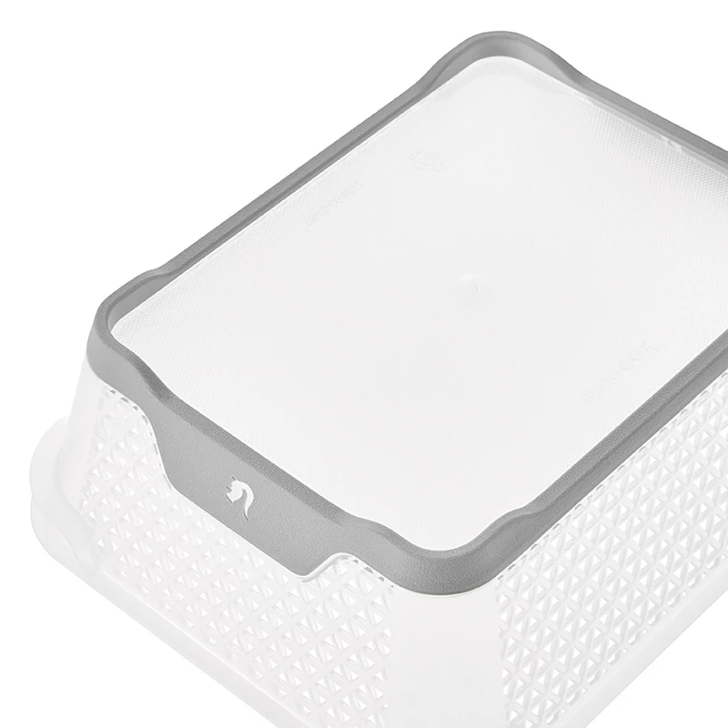 Keeeper JONAS A6 szürke tárolókosár gumírozott, csúszásmentes aljjal és peremmel-2