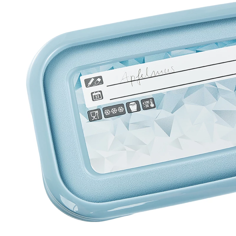 Keeeper Mia Magic Ice 4 darabos 0,75 literes ételtároló doboz készlet Nordic kék fedéllel-3