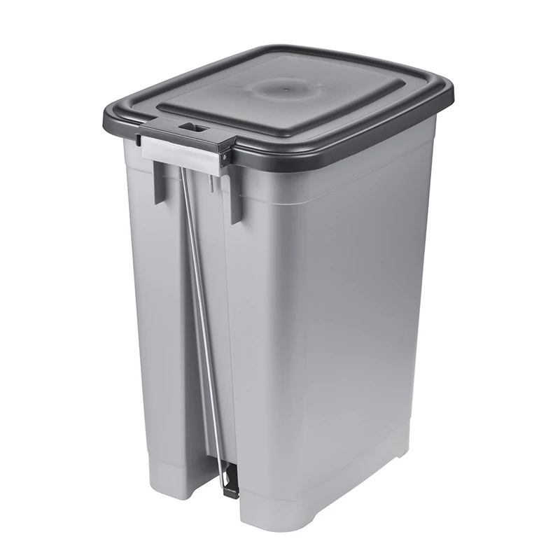 Keeeper OLAF 25 literes modern pedálos szemetes kuka világosezüst színben-2