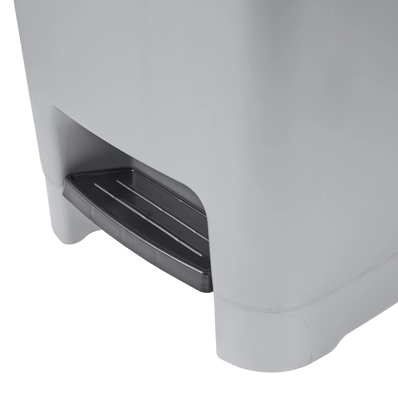 Keeeper OLAF 25 literes modern pedálos szemetes kuka világosezüst színben-4