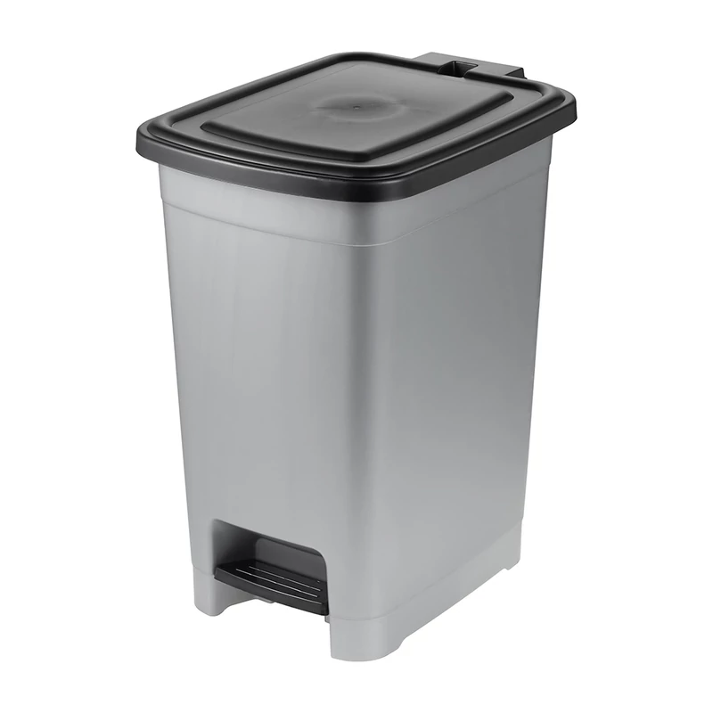 Keeeper OLAF 25 literes modern pedálos szemetes kuka világosezüst színben