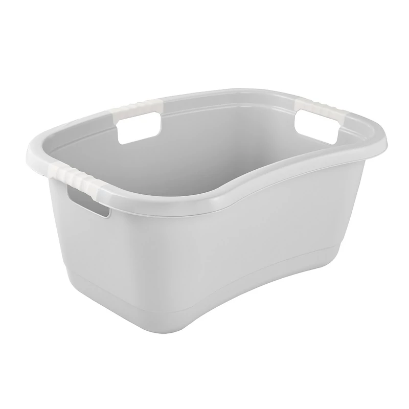 Keeeper műanyag ruháskosár szürke 50 literes ergonomikus fogantyúval