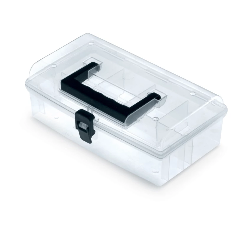 Kistenberg átlátszó rendszerező doboz – Unibox, 24,5x13,5x8,5 cm, műanyag tároló kisebb eszközökhöz