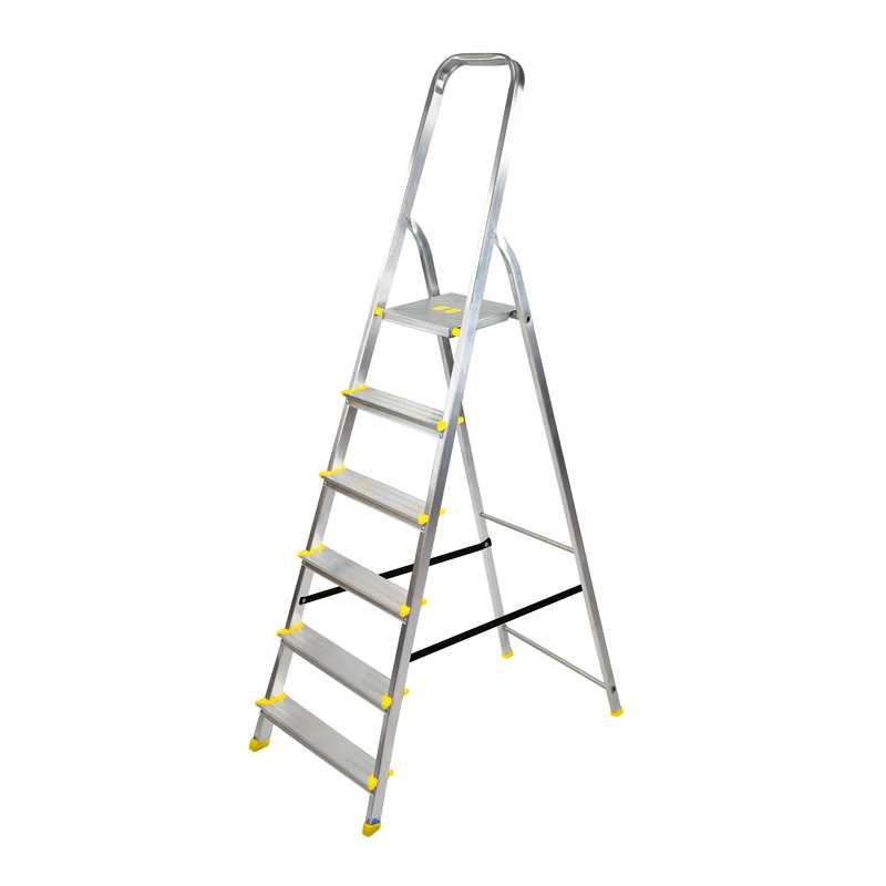 Metalkas alumínium létra, 6 fokos, 150 kg – BayerSystem