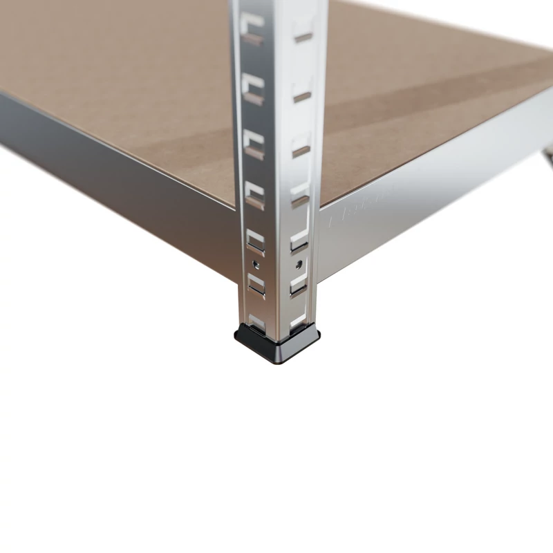 Metalkas fém polc, galvanizált, 5 polcos, HDF, 180×120×40 cm-3