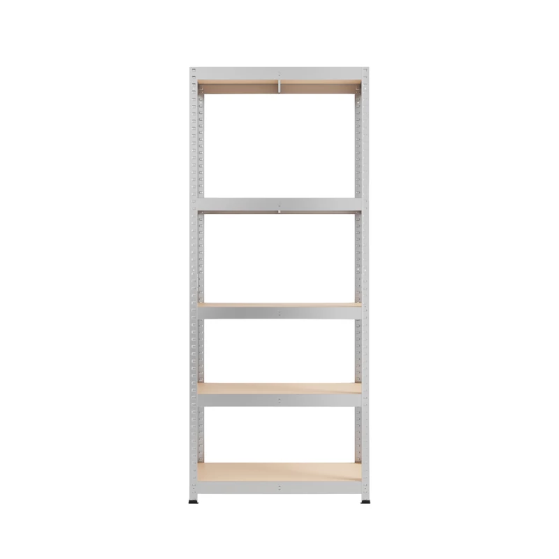 Metalkas fém polc, galvanizált, 5 polcos, HDF, 180×75×30 cm-2