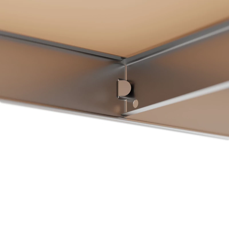 Metalkas fém polc, galvanizált, 5 polcos, HDF, 180×75×30 cm-3