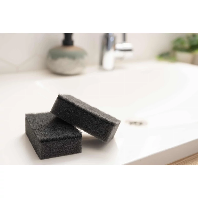 10 darabos fekete mosogatószivacs szett dörzsi réteggel modern konyhákba