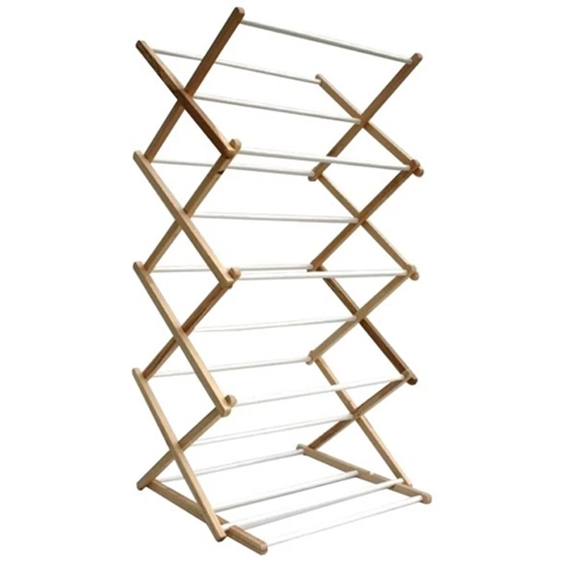 Fa harmonika ruhaszárító 5,5 méteres szárítófelülettel, 50x50x155 cm méretben, összecsukható kivitelben