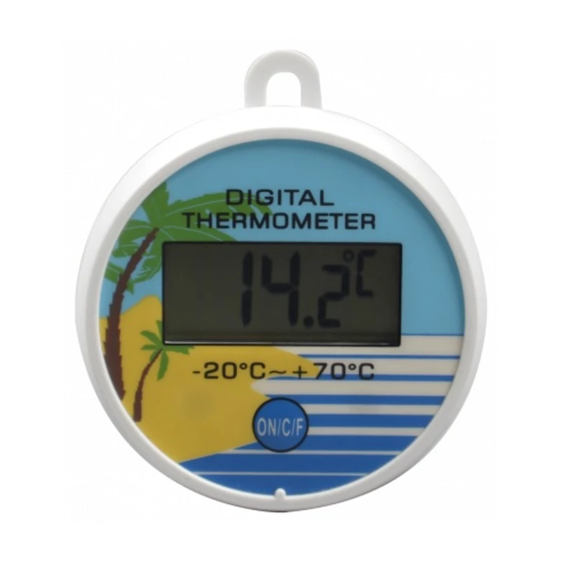 STIL digitális medence hőmérő – vízálló, 0–50°C mérési tartomány, ±1°C, 13,5x9x8 cm