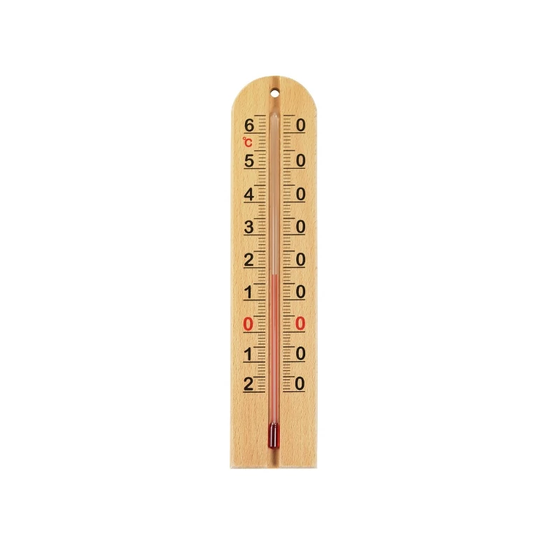 STIL fa hőmérő – -20°C–+60°C, ±1°C pontosság, 22x4,8x0,9 cm, klasszikus kialakítás