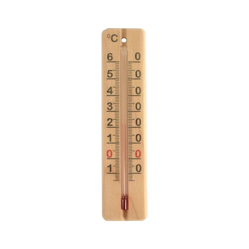 STIL fa kis hőmérő – -10°C–+60°C, ±1°C pontosság, 13,7x3x0,8 cm, kompakt kivitel