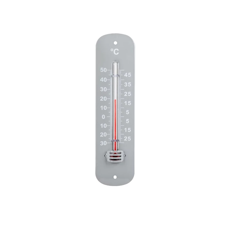 STIL fém expanziós hőmérő – -30°C–+50°C, ±1°C pontosság, 19x4,8x0,7 cm, kültéri használatra is