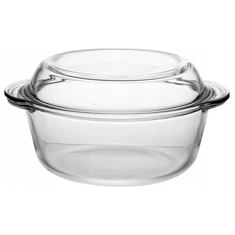 TERMISIL jénai tál fedővel – 1,5L, hőálló boroszilikát üveg, Classic
