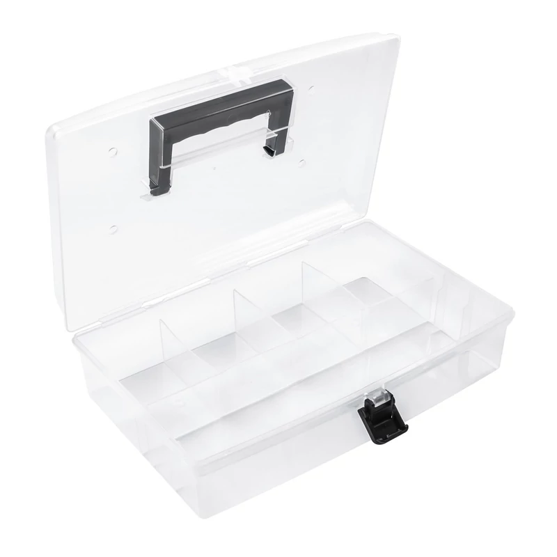Kistenberg átlátszó rendszerező doboz – Unibox, 29,5x19,5x8,5 cm, praktikus tárolódoboz szerszámokhoz vagy kiegészítőkhöz-2