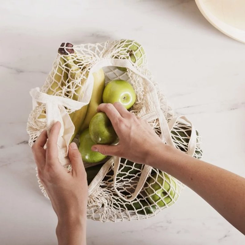 York pamut bevásárló szatyor 40x35 cm, max 6 kg teherbírás, Eco Natural 60g-4