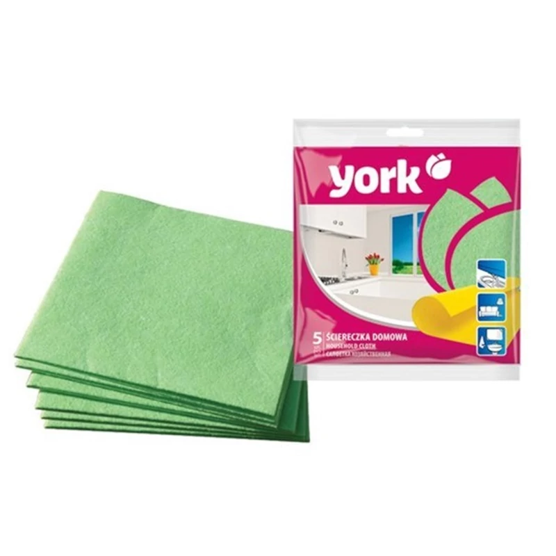 York háztartási kendő – 5 darabos készlet, 35x35 cm, univerzális törlőkendő mindennapi takarításhoz-2