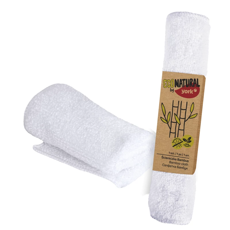 York háztartási kendő – Bamboo Eco Natural, 25x25 cm, környezetbarát bambuszszálas kendő univerzális tisztításhoz-2