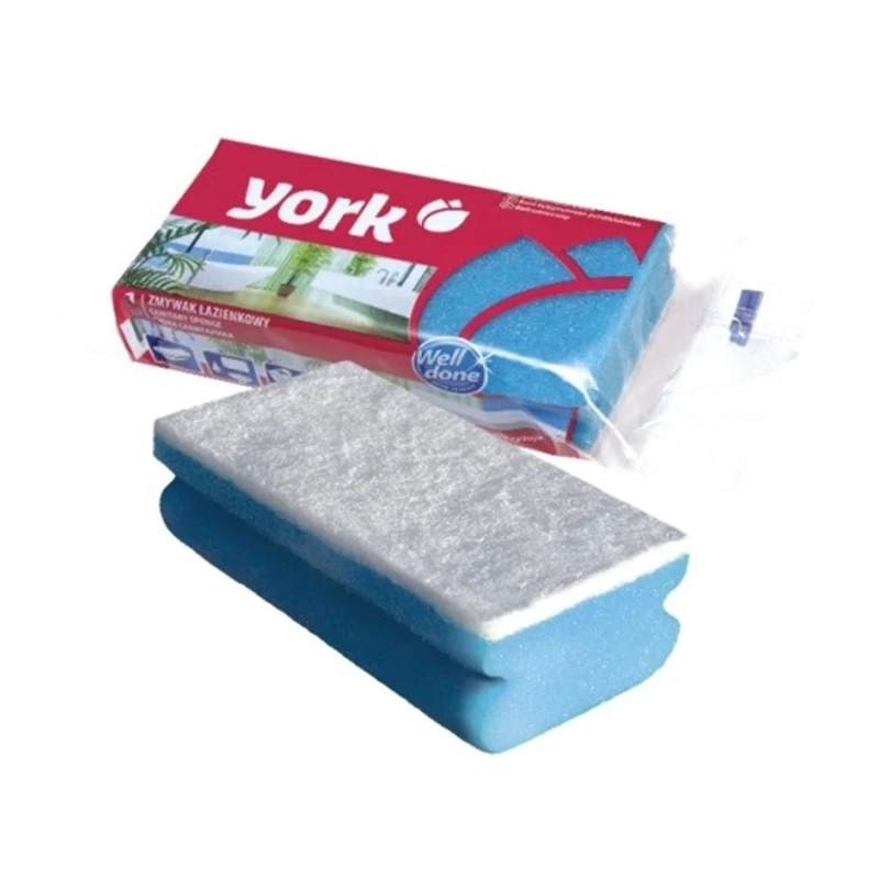 York háztartási szivacs dörzsi – 7,0x13,5x4,3 cm, nagy méretű tisztítószivacs erős dörzsfelülettel makacs szennyeződésekhez-3
