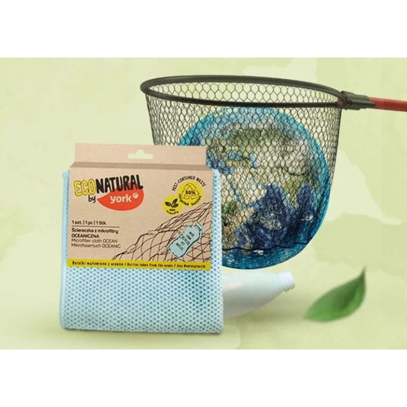 York mikroszálas háztartási kendő – Ocean Eco Natural, 30x30 cm, környezetbarát tisztítókendő csíkmentes takarításhoz-4