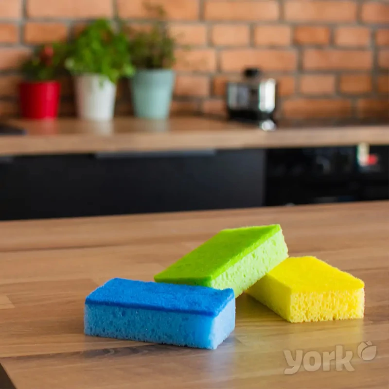 York mosogatószivacs dörzsi – Colour Lux, 6+1 darabos készlet, 10x6,5x3,0 cm, színes szivacs fényes felületek tisztításához-3