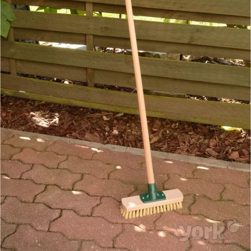 York padlósúroló kefe fej – 24x13x6,0 cm, erős sörtékkel, fa házban, intenzív tisztításhoz-2