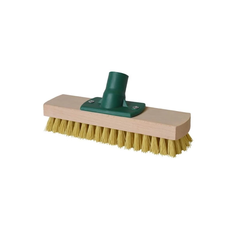 York padlósúroló kefe fej – 24x13x6,0 cm, erős sörtékkel, fa házban, intenzív tisztításhoz