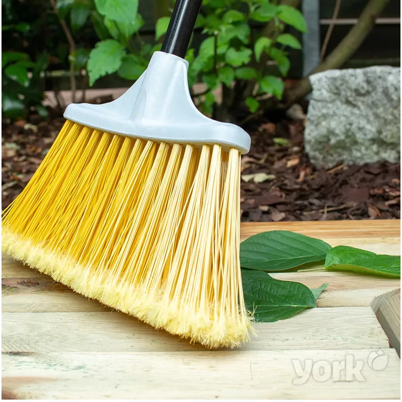 York partvis 120 cm-es nyéllel, 35x13,5 cm fejjel, Sunny Garden kivitelben, erős seprű kültéri takarításhoz-3