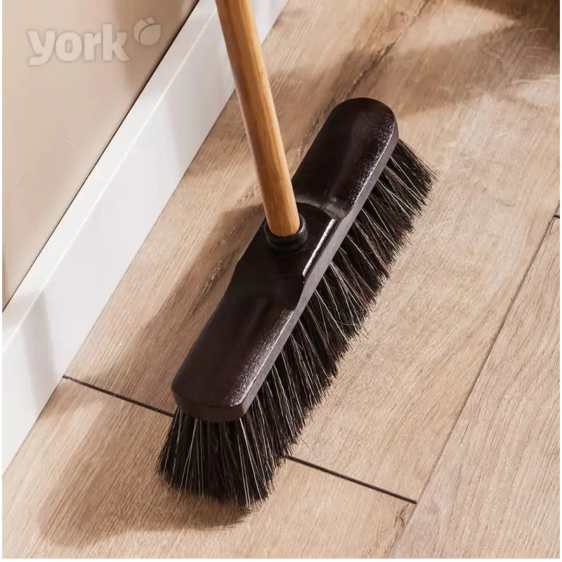 York Lux partvis fej fából – 28x11x7,0 cm, 30% természetes lószőrből, prémium minőségű seprűfej-2