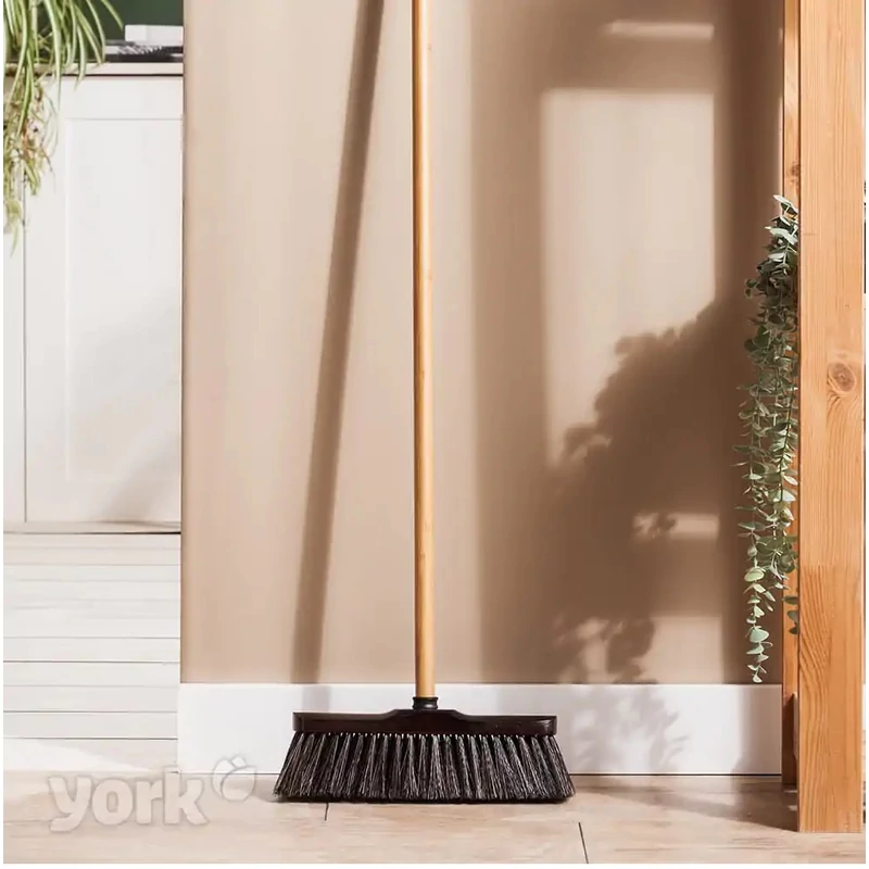 York Lux partvis fej fából – 28x11x7,0 cm, 30% természetes lószőrből, prémium minőségű seprűfej-3