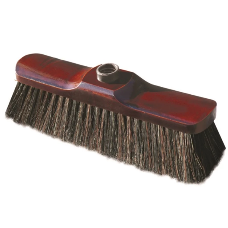 York Lux partvis fej fából – 28x11x7,0 cm, 30% természetes lószőrből, prémium minőségű seprűfej