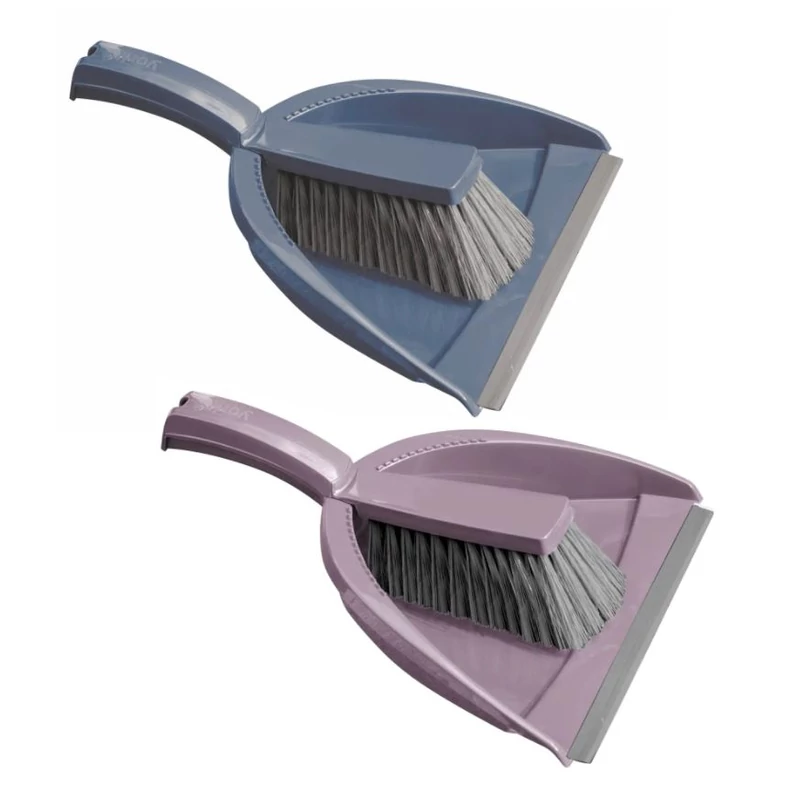 York szemeteslapát gumi éllel és kefe szett 23,8x10,3x33 cm méretben, Style kivitel, modern és praktikus tisztítószett