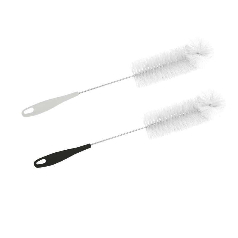 York üvegmosó kefe – 1,0 literes, 7,0x39 cm, vegyes színekben (GREY, NATURAL), palackok és keskeny nyakú üvegek tisztításához-2