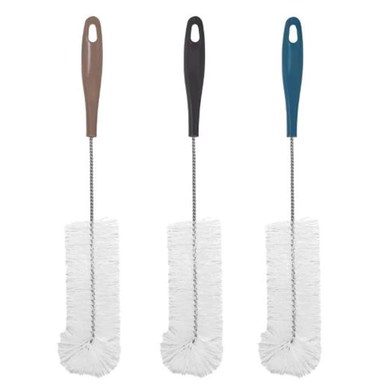 York üvegmosó kefe – 1,0 literes, 7,0x39 cm, vegyes színekben (GREY, NATURAL), palackok és keskeny nyakú üvegek tisztításához