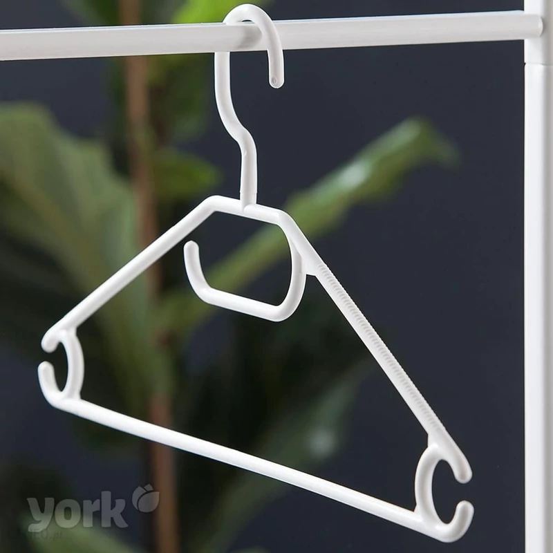 York vállfa szett 9+1 darabos kiszerelésben, 42x22x0,7 cm méretben, forgatható akasztóval, praktikus ruhafogas háztartási használatra-4