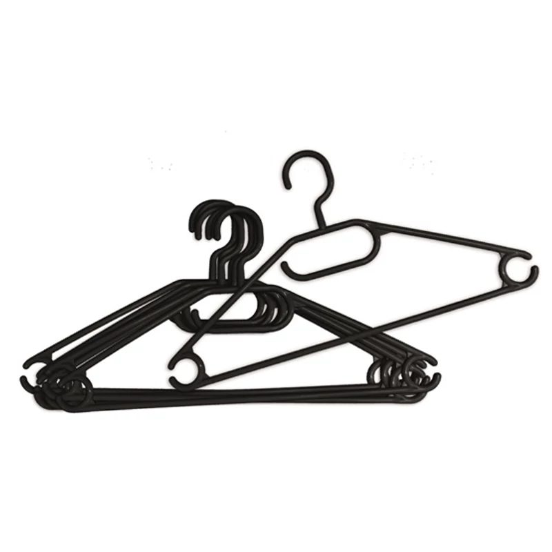 York vállfa szett 9+1 darabos kiszerelésben, 42x22x0,7 cm méretben, forgatható akasztóval, praktikus ruhafogas háztartási használatra